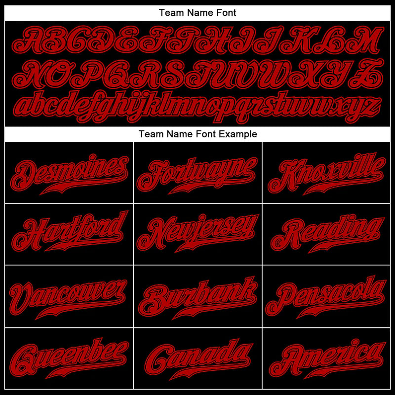 Custom Black Red Authentic Baseball Jersey