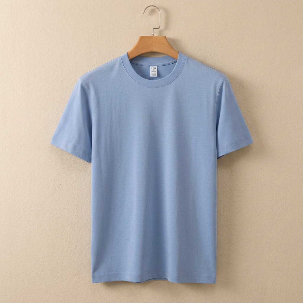 Men's Plus-Size Eco-Friendly Quick-Dry Cotton T-Shirt