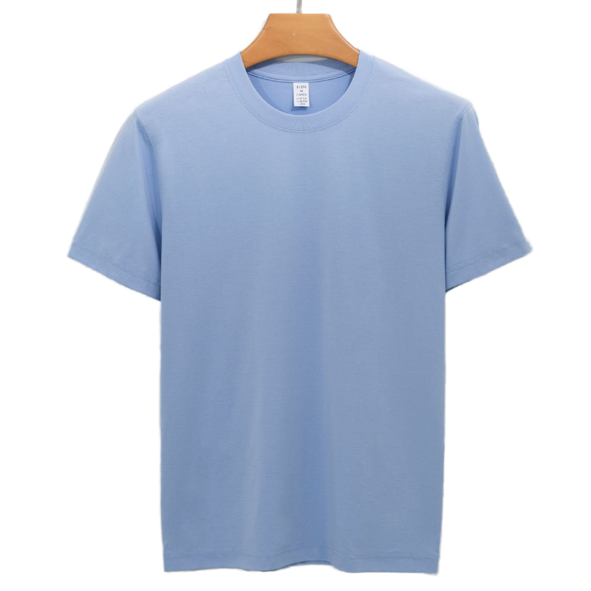 Men's Plus-Size Eco-Friendly Quick-Dry Cotton T-Shirt