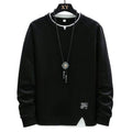 Round Neck Hoodie Long Sleeve T-Shirt Top for Men